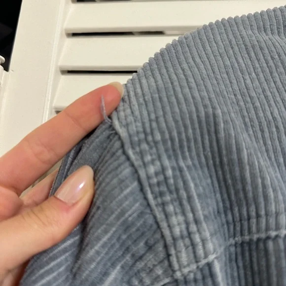 Zara Women's Corduroy Blue Shirt Jacket - Picture 6 of 7